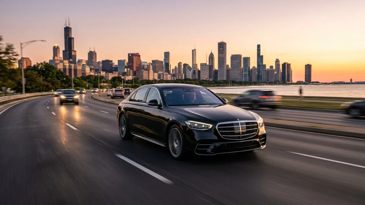 Mercedes-Benz S-Class for flat-rate O'Hare car service
