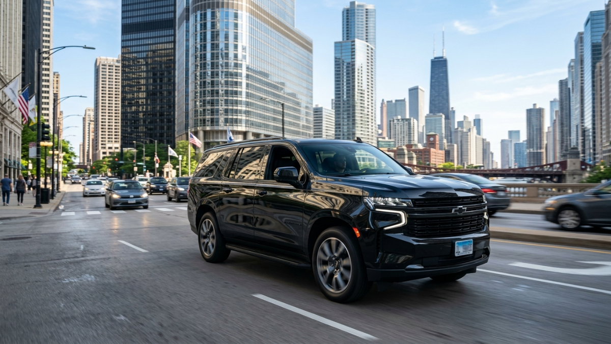 Chevrolet Suburban for Wheaton O'Hare airport car service