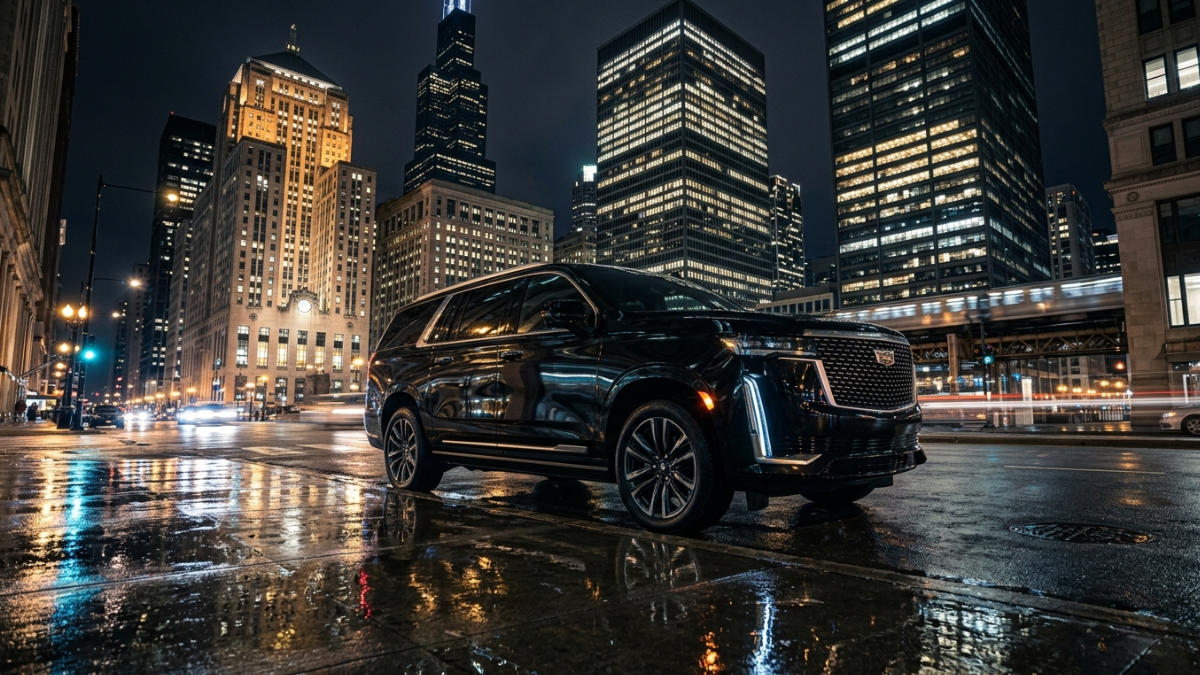Cadillac Escalade executive SUV for O'Hare corporate car service