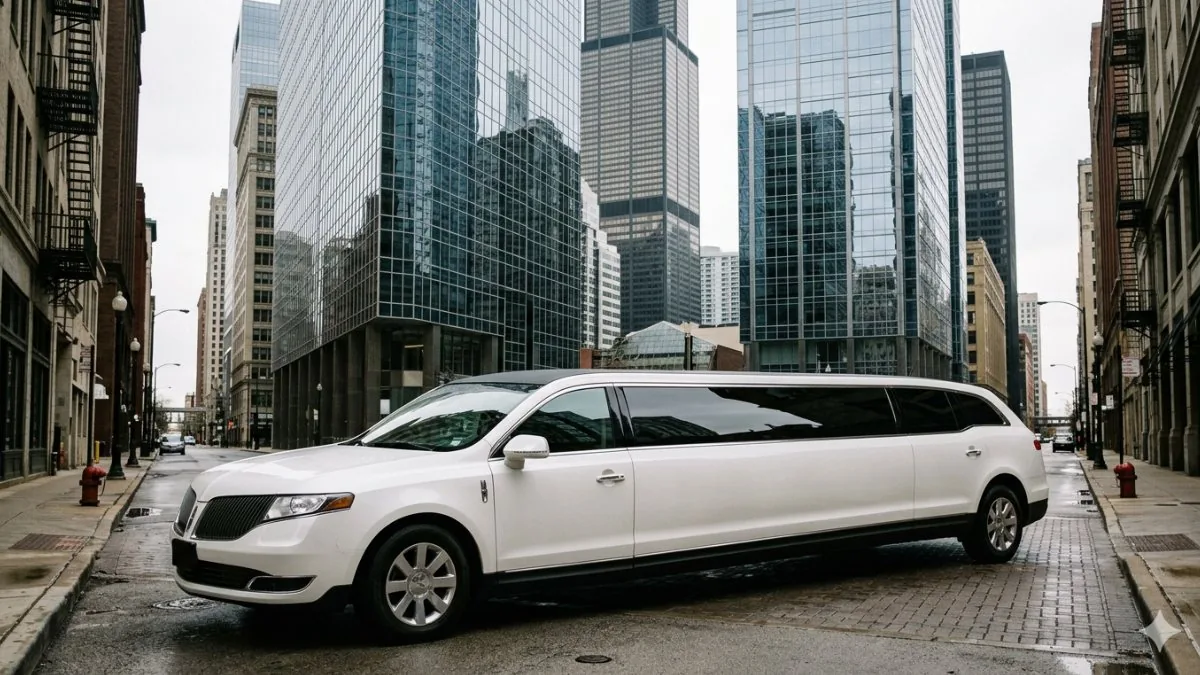 Lincoln MKT stretch limousine - profile