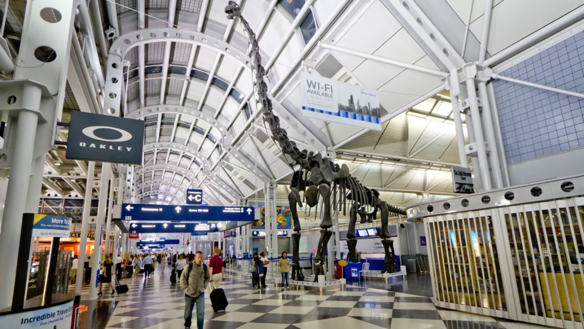 Aerial view of Chicago O'Hare International Airport