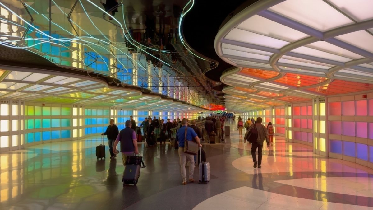 O'Hare airport terminal area