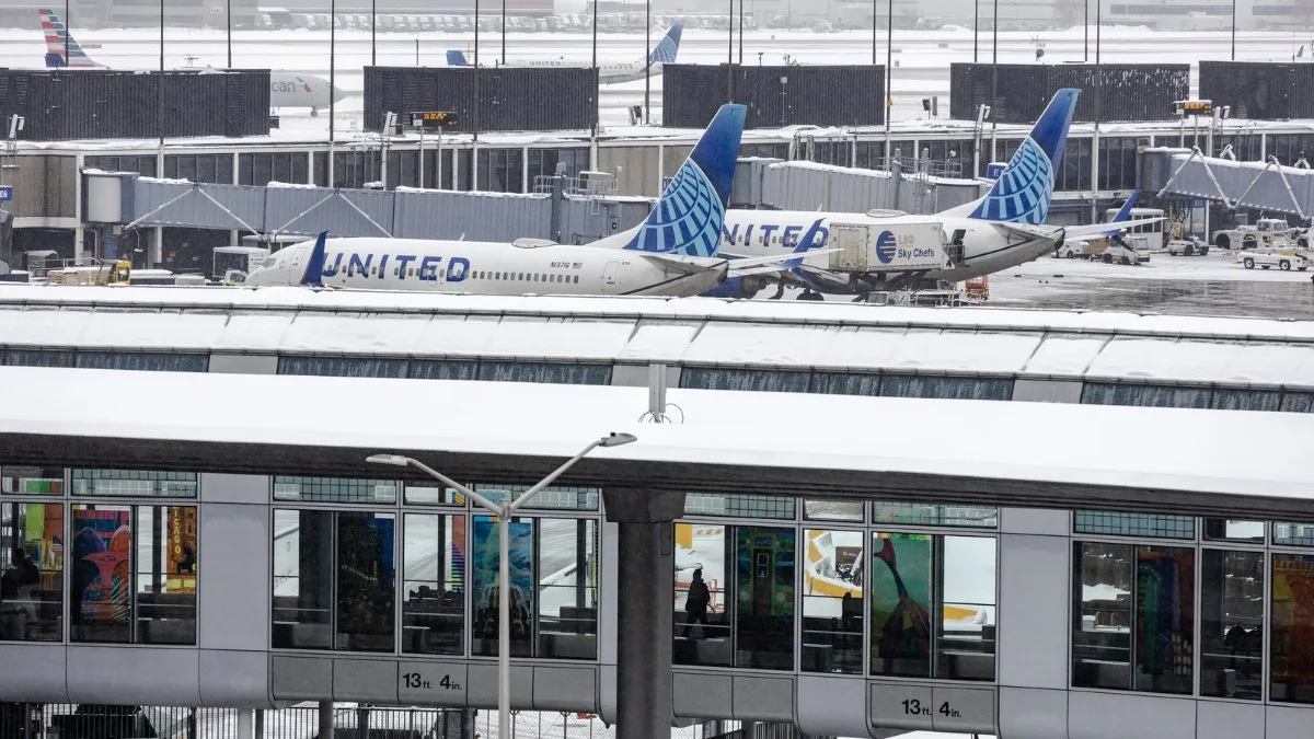 O'Hare airport arrivals area
