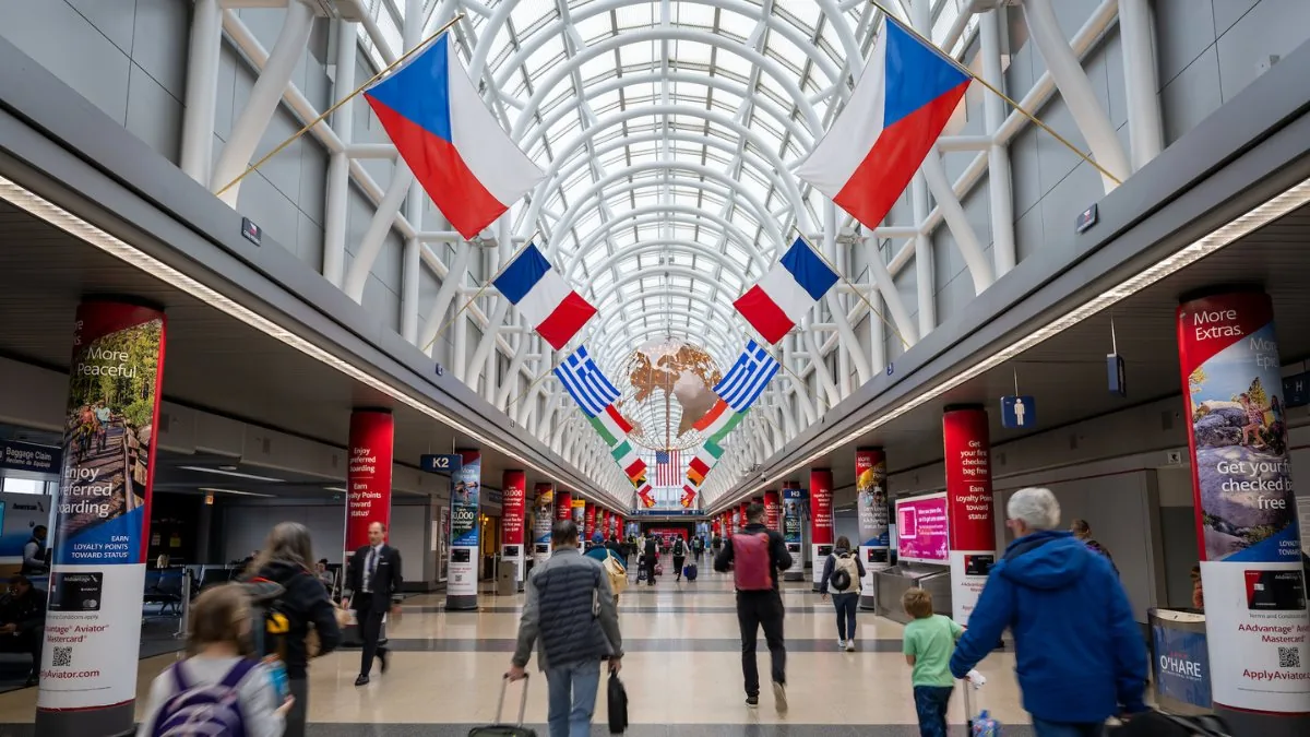 O'Hare International Airport Chicago arrivals terminal