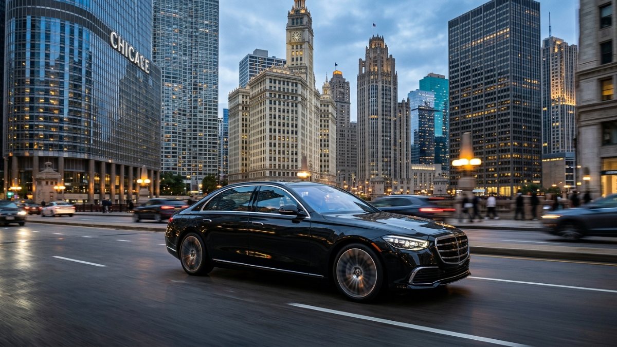 Mercedes-Benz S-Class luxury sedan - front
