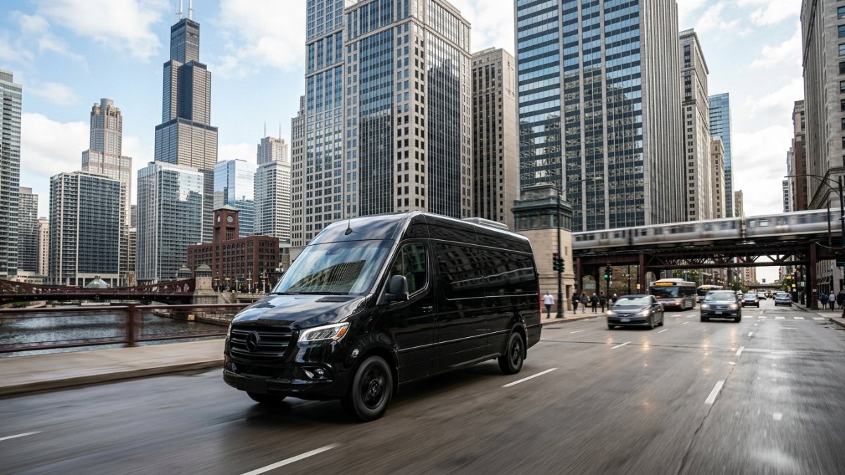 Mercedes-Benz Sprinter van - side view